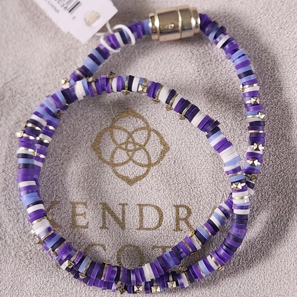 🆕✨💜Kendra Scott Reece bracelet, purple & gold, NWT-BRAND NEW! - Picture 2 of 6